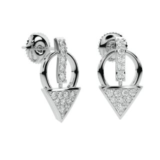 Eileen Round Diamond Stud Earrings